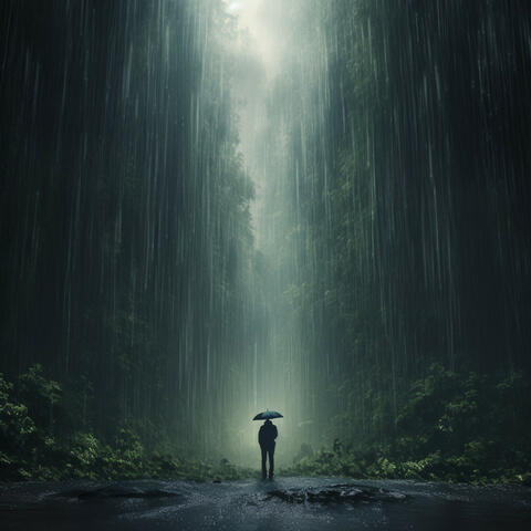 Rain in Nature's Realm: Gentle Drops and Distant Thunder