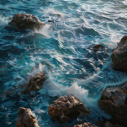 Deep Blue Tranquil Mind