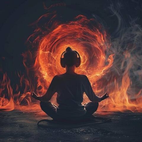 Yoga by the Fire: Energizing Flames
