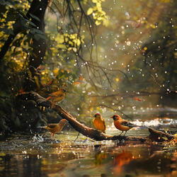 Creek's Caress in Avian Aria
