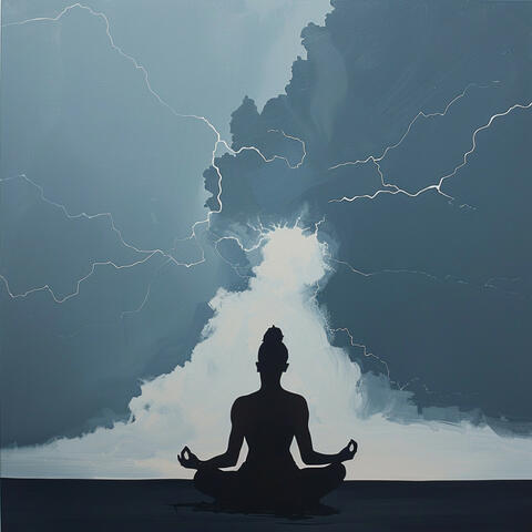 Yoga En Truenos Binaurales: Ambiente Relajante De Lluvia