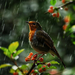 Mindful Rain and Birds for Study