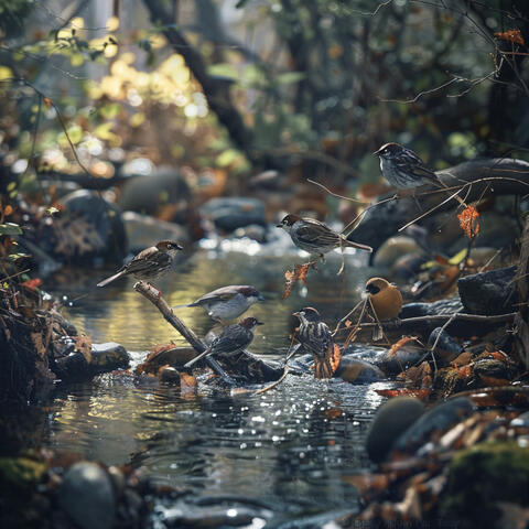 Serene Nature Sounds: Binaural Birds and Creek Harmony