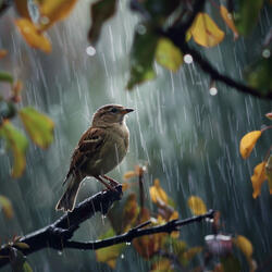 Canine Lullaby with Gentle Rain and Birds