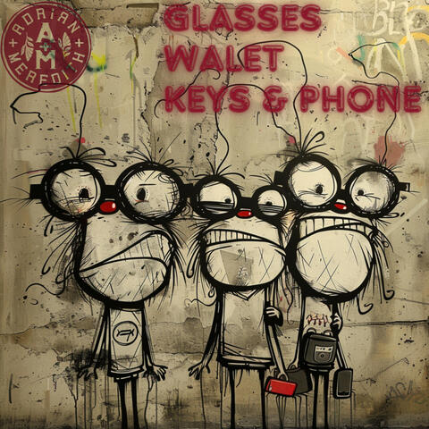 Glasses Wallet Keys and Phone
