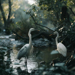 Relaxing Rhythms of Creek Birds