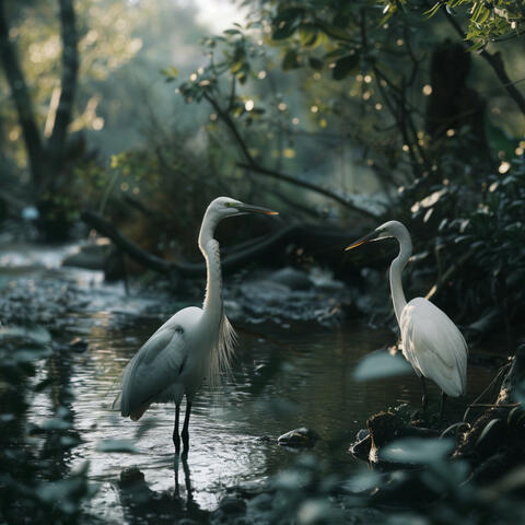 Calming Binaural Birds Creek and Nature for Relaxation