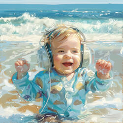 Playtime in Ocean Waves
