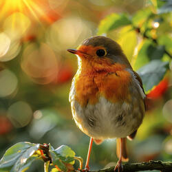 Serenity Flows with Each Bird Call