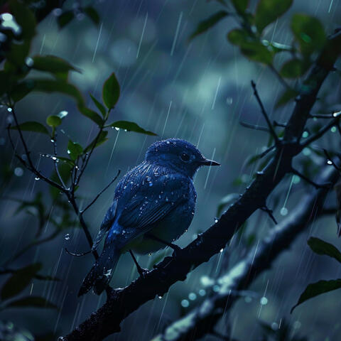Cats' Serenity with Binaural Birds Nature and Rain