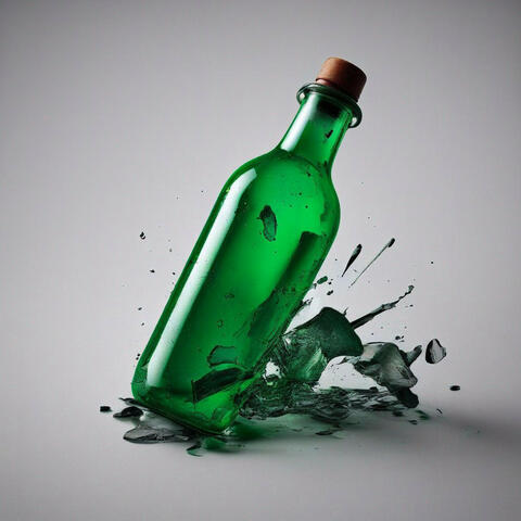 The sound of broken glass