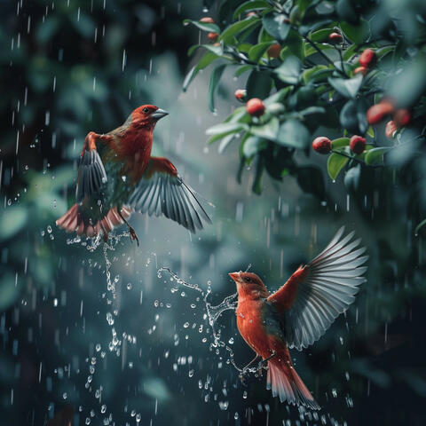 Tranquil Binaural Nature Relaxation: Birds and Rain Sounds