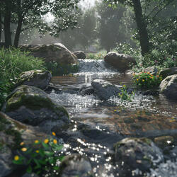 Soothing River Ambiance for Evening Calm