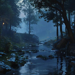 Calming River for Deep Nighttime