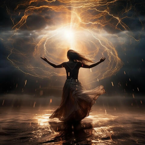 Thunder Caress: Relaxation in Storms Embrace