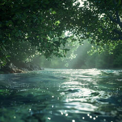 Water Flow Harmonics for Calm