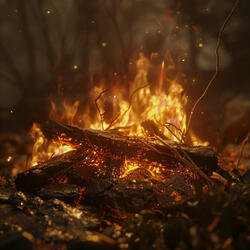 Calming Fireplace Harmonics for Tasks
