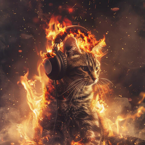 Fire Serenity: Relaxation for Cats