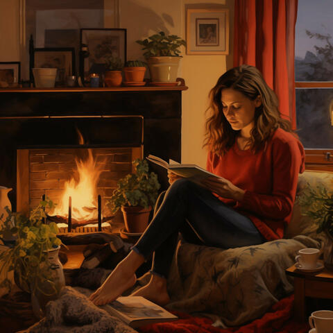 Fireside Relaxation Oasis: Ember's Art Song