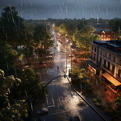 Feline's Rain Serenade