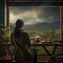 Raindrop Reverie at Dusk