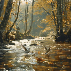 Soft Streams and Calming Birdcalls