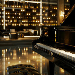 Calming Piano Harmonies at Night