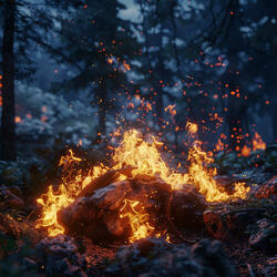 Soothing Flames Ease Tension