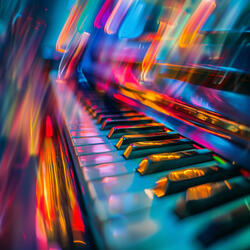 Olas De Piano De Melodía Oceánica