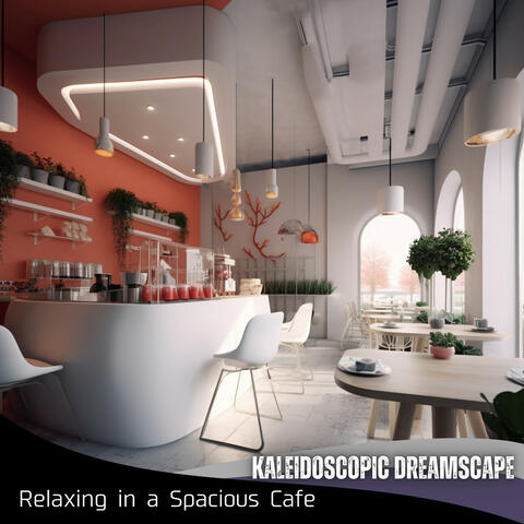 Relaxing in a Spacious Cafe