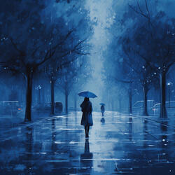 Rainy Tranquility in Winter Season