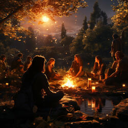 Retiro Suave Junto A La Luz Del Fuego