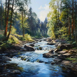 Gentle Breeze along the Riverside