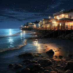 Starry Sea's Tranquil Pulse
