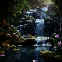 Cascading Waterfall Dreams