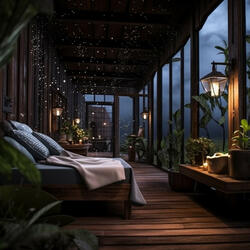 Binaural Rain Spa Echoes