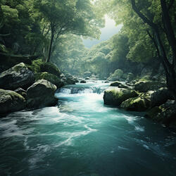 Study's Calm in Flowing Waters