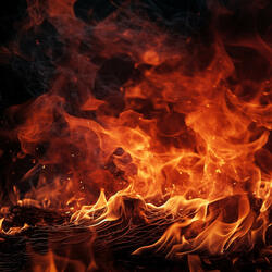 Melodía Al Lado Del Fuego En Reposo