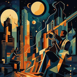 Cityscape Jazz Rhythmic Path