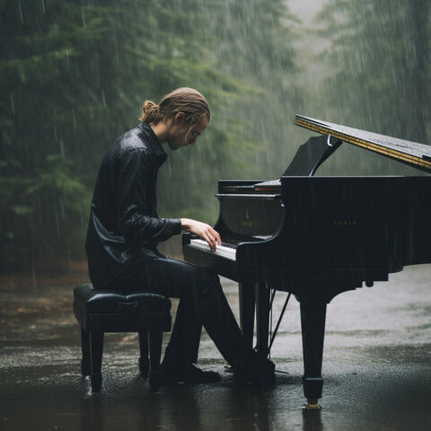 Meditación De Trabajo Lluvioso Con Piano Tranquilo