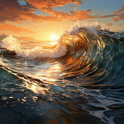 Olas Rítmicas En La Orilla