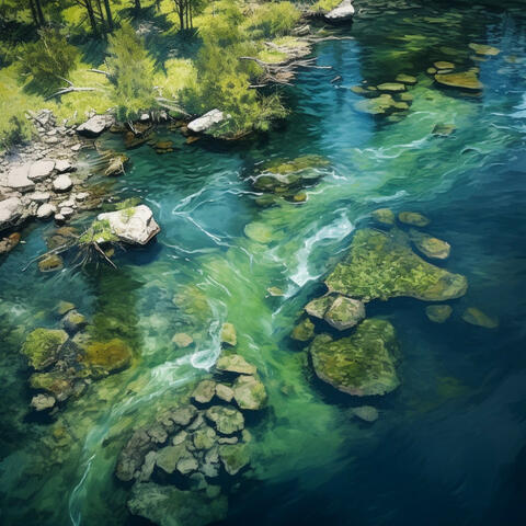 Cats' Water Sanctuary: Calming Stream Tunes