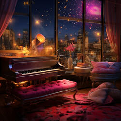 Piano Nightfall Gentle Echo