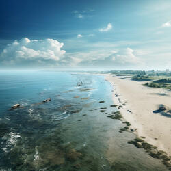 Yoga Beside Calming Waves