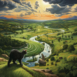 Cat's Dance in the Storm