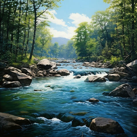 Meditative River: Tranquil Stream Ambience