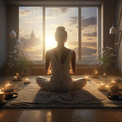 Hearth's Glow Enhancing Yoga's Peace
