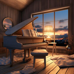 Slumbering Piano Sunset Calm