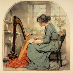 Dreaming Strings Diaries: A Harpist's Moonlit Dream