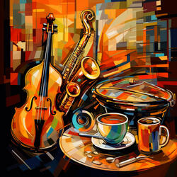 Jazz Groove Coffee Scene